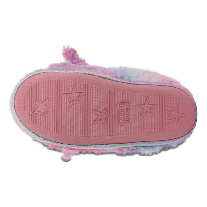 totes Kids Unicorn Boot Slippers Pink Extra Image 6